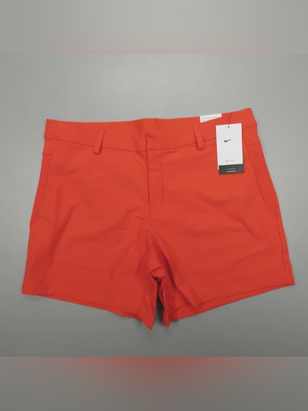 Nike Orange Men's Flat Front Performance Shorts